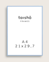 Blå ramme - A4