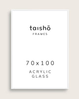 Hvid ramme (med plexiglas)