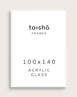 Hvid ramme (med plexiglas)