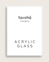 Hvid ramme (med plexiglas)