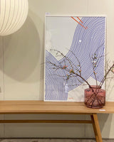 Hvid ramme - 70x100 cm