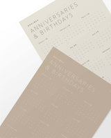 Anniversaries & Birthdays