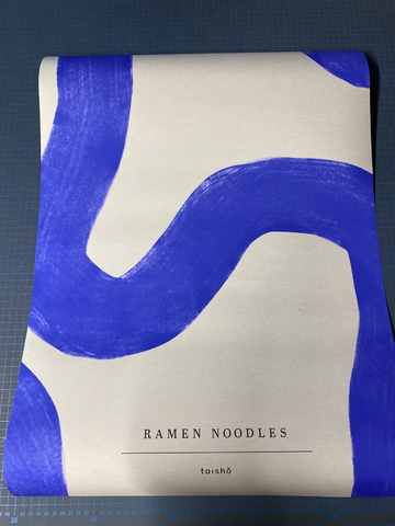 #86 Ramen noodles (close up) - Ultramarin - 50x70