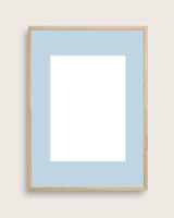 Passepartout - frame mat - lightblue (without frame)
