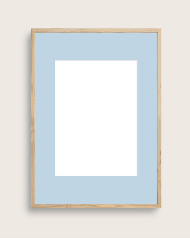 Passepartout - frame mat - lightblue (without frame)