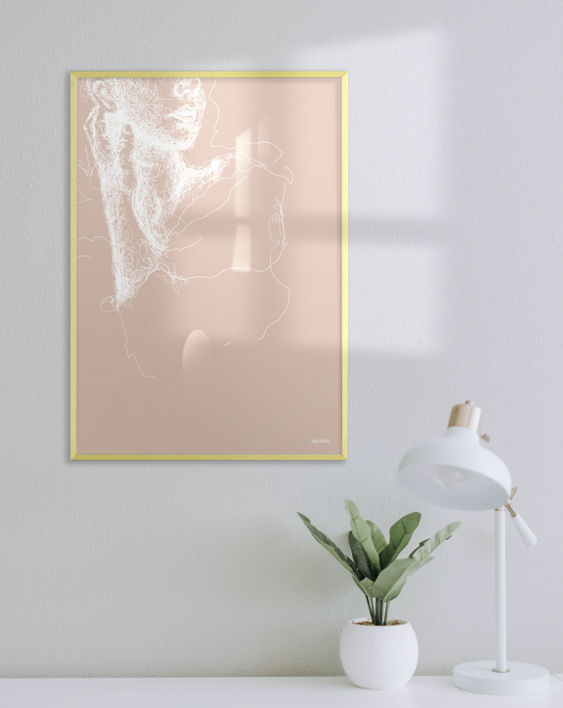 Yellow frame - 50x70 cm